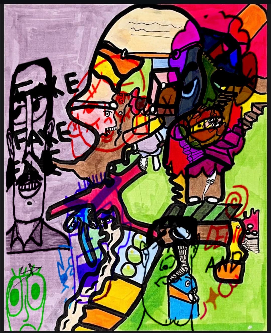 Collaborative painting with @xc99ic.