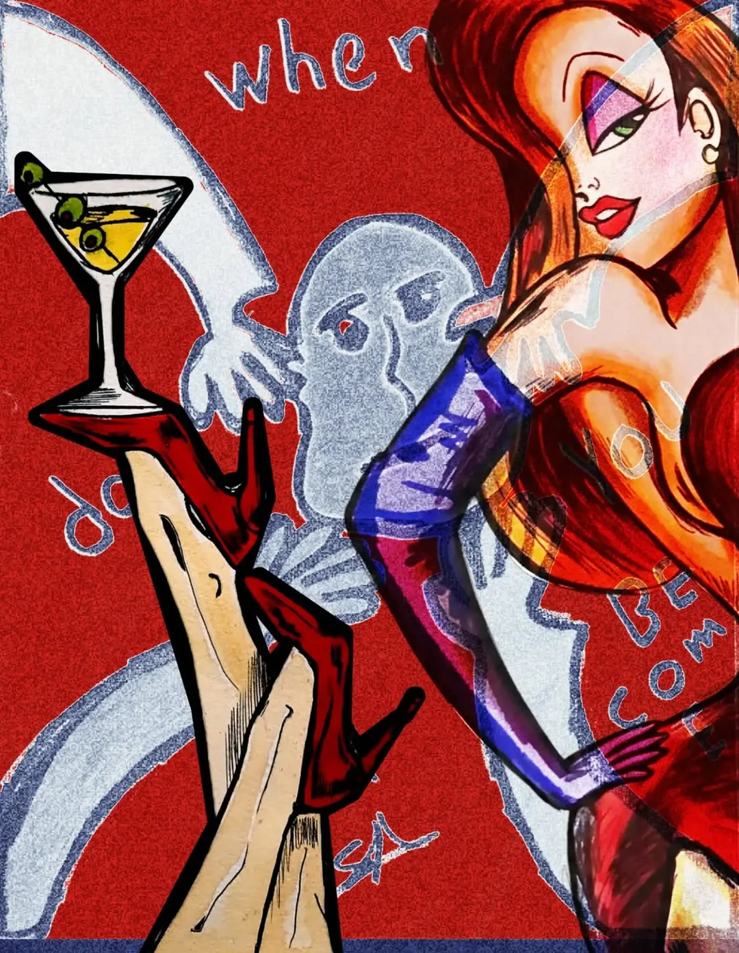 Jessica Rabbit collaboration with Violet