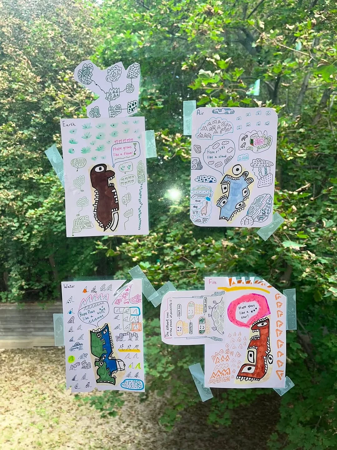 Multiple Doors collaboration with 🐛 the shy caterpillar says hi!